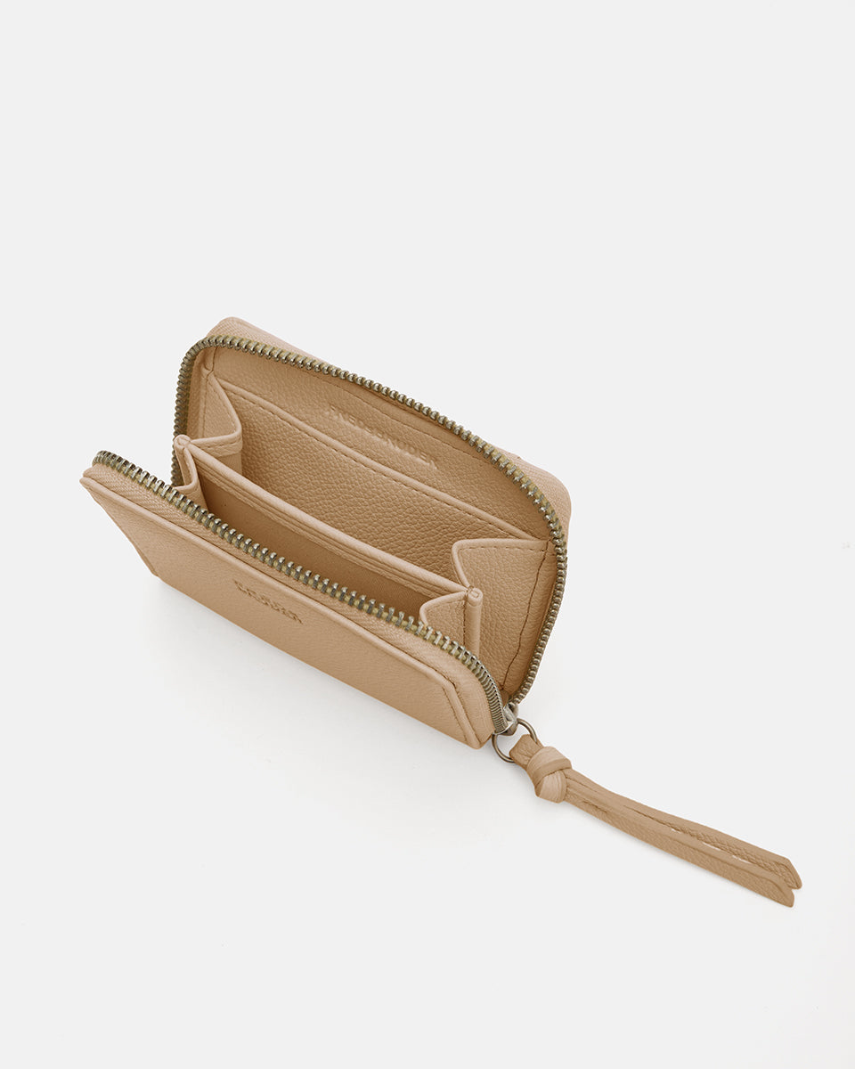 FREDsBRUDER- Accesoires>Damen>Ledergeldbörse>Lederportmonnaie>Kleingeldbeutel- Carry Me Everywhere Nugget- earthy brown / OS-rose / OS