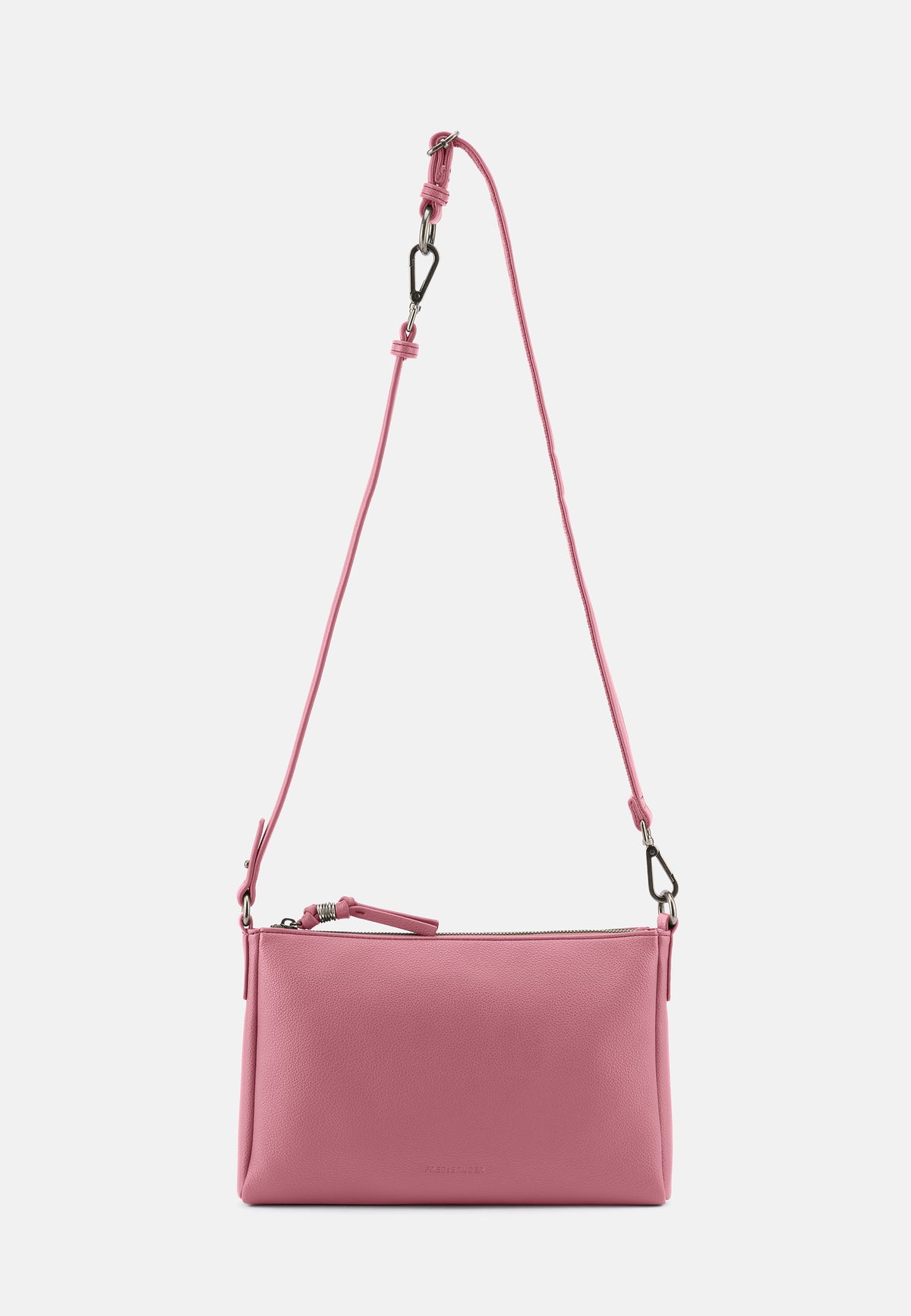 Umhängetasche in Juicy Berry (Pink) mit Reißverschluss und kurzem Frontfach