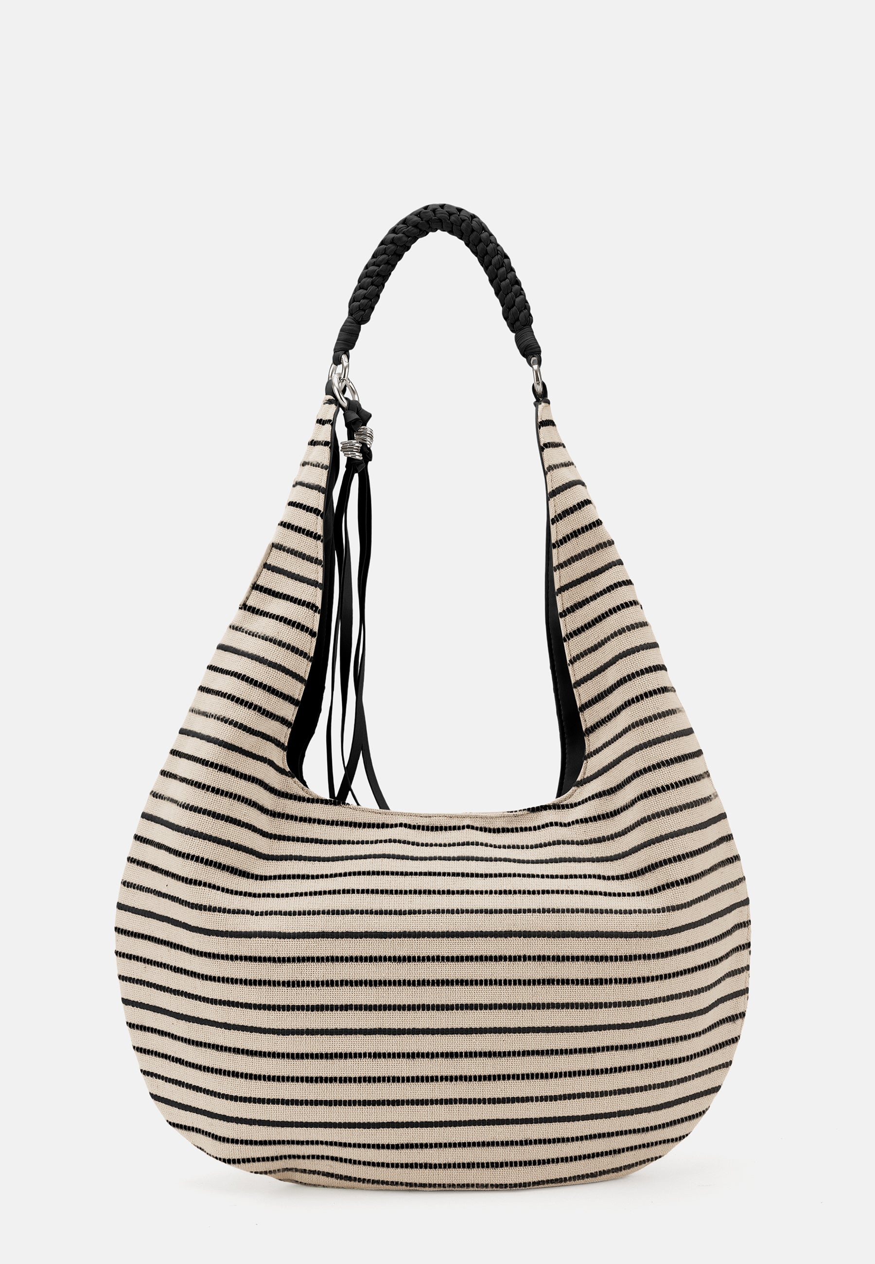 FREDsBRUDER- Handtaschen>Damen>Ledertaschen>Canvastasche>Hobo Taschen- For Lovers Big Hobo Canvas- black / OS