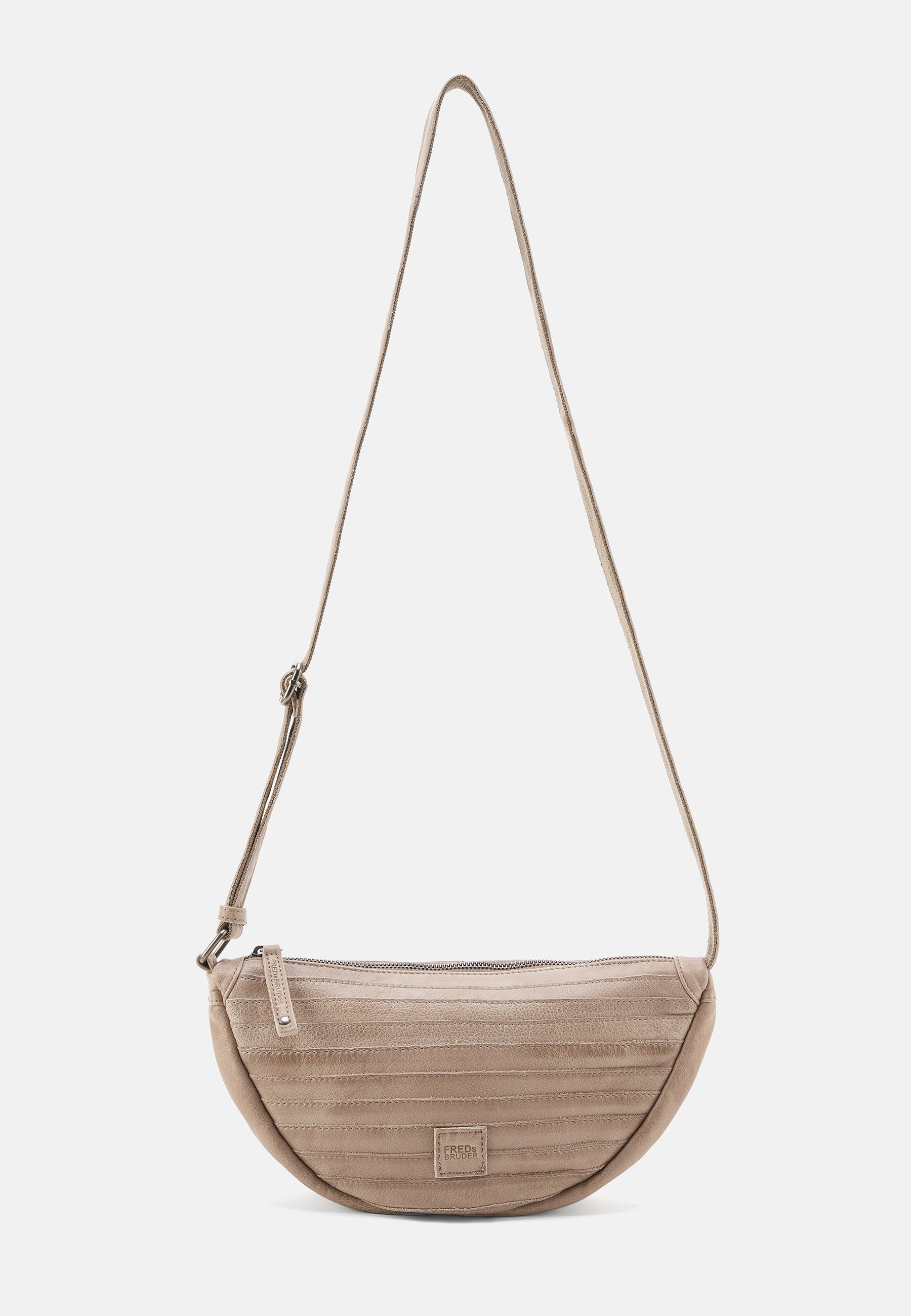 FREDsBRUDER- Handtaschen>Damen>Ledertaschen>Halbmond Tasche- Layer Halfmoon Bag- caramel / OS-sky blue / OS