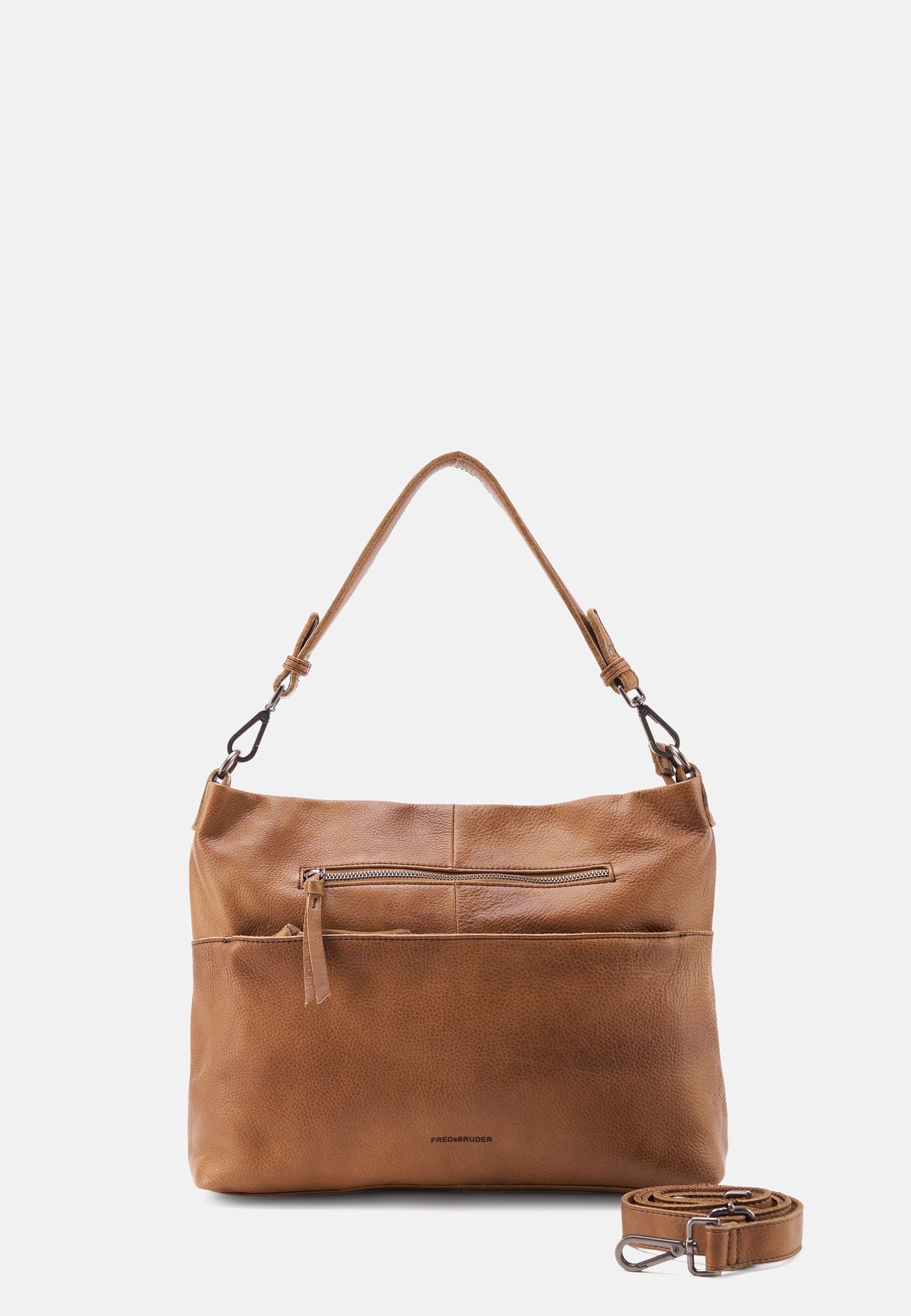 FREDsBRUDER- Handtaschen>Damen>Ledertaschen>Hobo Tasche>Tasche mit Reißverschluss- My Old Friend Hobo With Front Zipper- black / OS-caramel / OS-sky blue / OS