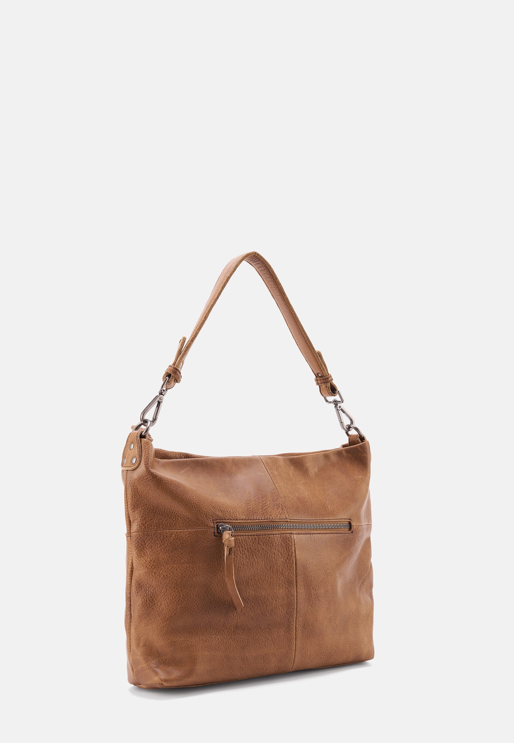 FREDsBRUDER- Handtaschen>Damen>Ledertaschen>Hobo Tasche>Tasche mit Reißverschluss- My Old Friend Hobo With Front Zipper- black / OS-caramel / OS-sky blue / OS