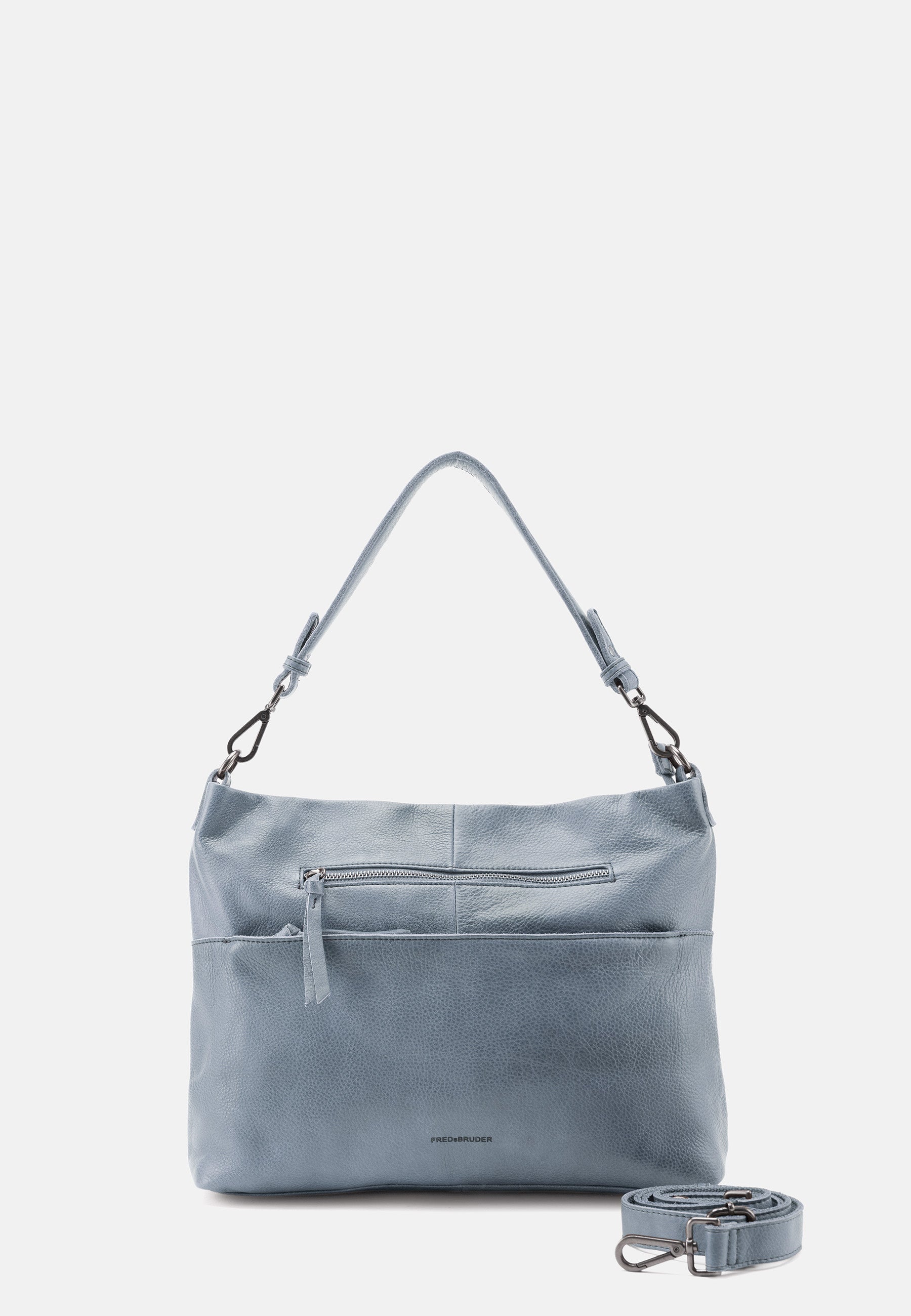 FREDsBRUDER- Handtaschen>Damen>Ledertaschen>Hobo Tasche>Tasche mit Reißverschluss- My Old Friend Hobo With Front Zipper- black / OS-caramel / OS-sky blue / OS