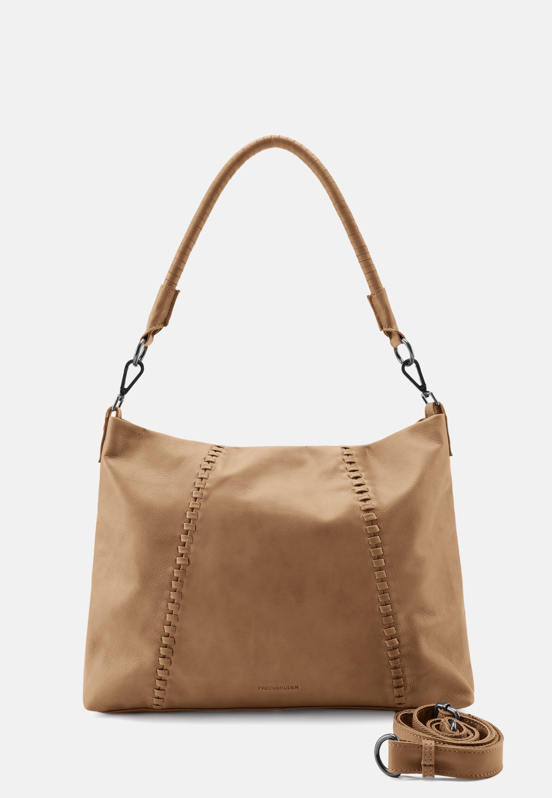 FREDsBRUDER- Handtaschen>Damen>Ledertaschen>Hobo Taschen- Calm Hobo- milk coffee / OS-taupe / OS
