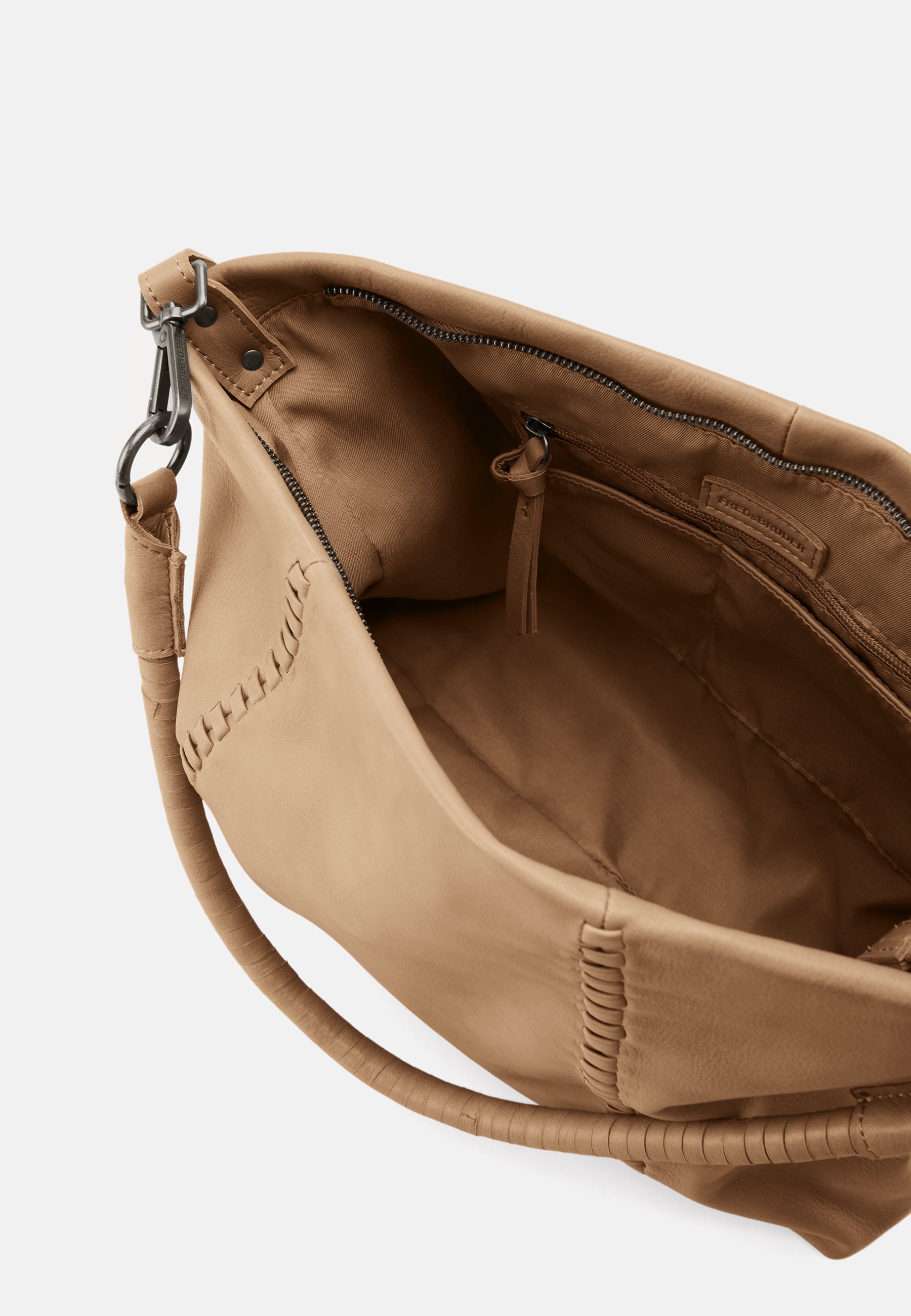 FREDsBRUDER- Handtaschen>Damen>Ledertaschen>Hobo Taschen- Calm Hobo- milk coffee / OS-taupe / OS