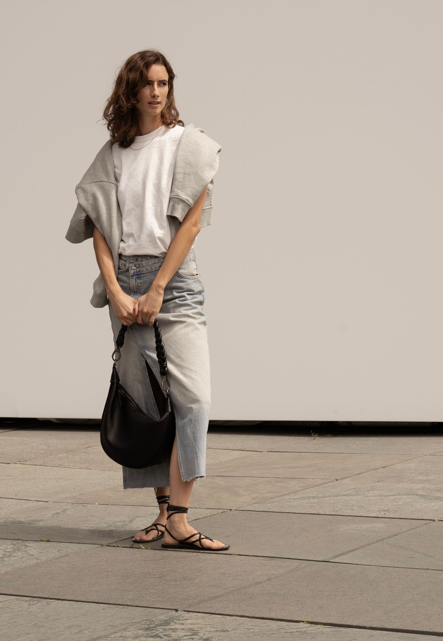 FREDsBRUDER- Handtaschen>Damen>Ledertaschen>Hobo Taschen- Good Vibes Only Hobo- black / OS-oat milk / OS
