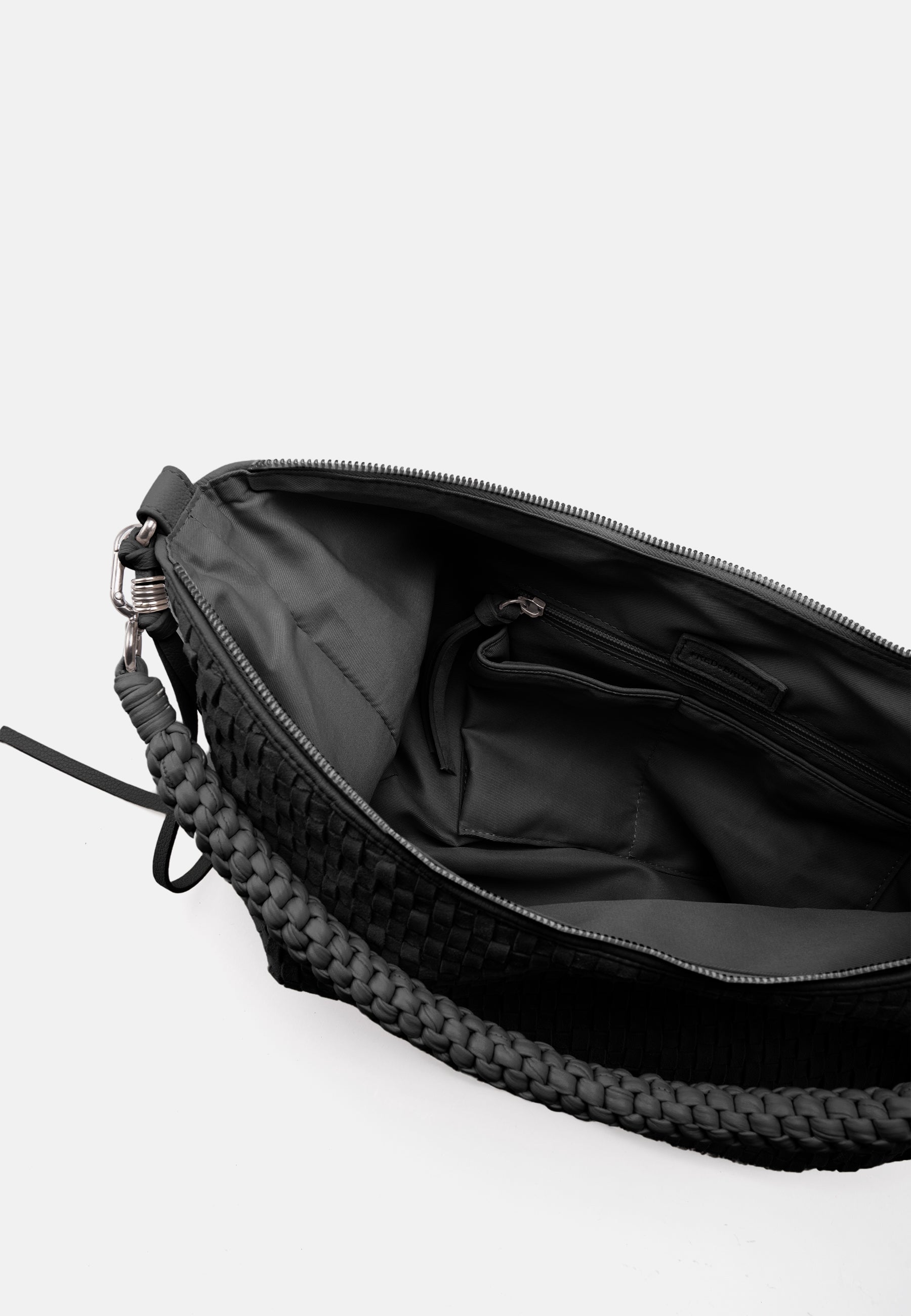 FREDsBRUDER- Handtaschen>Damen>Ledertaschen>Hobo Taschen- Natural Flow Hobo- black / OS-oat milk / OS-caramel / OS