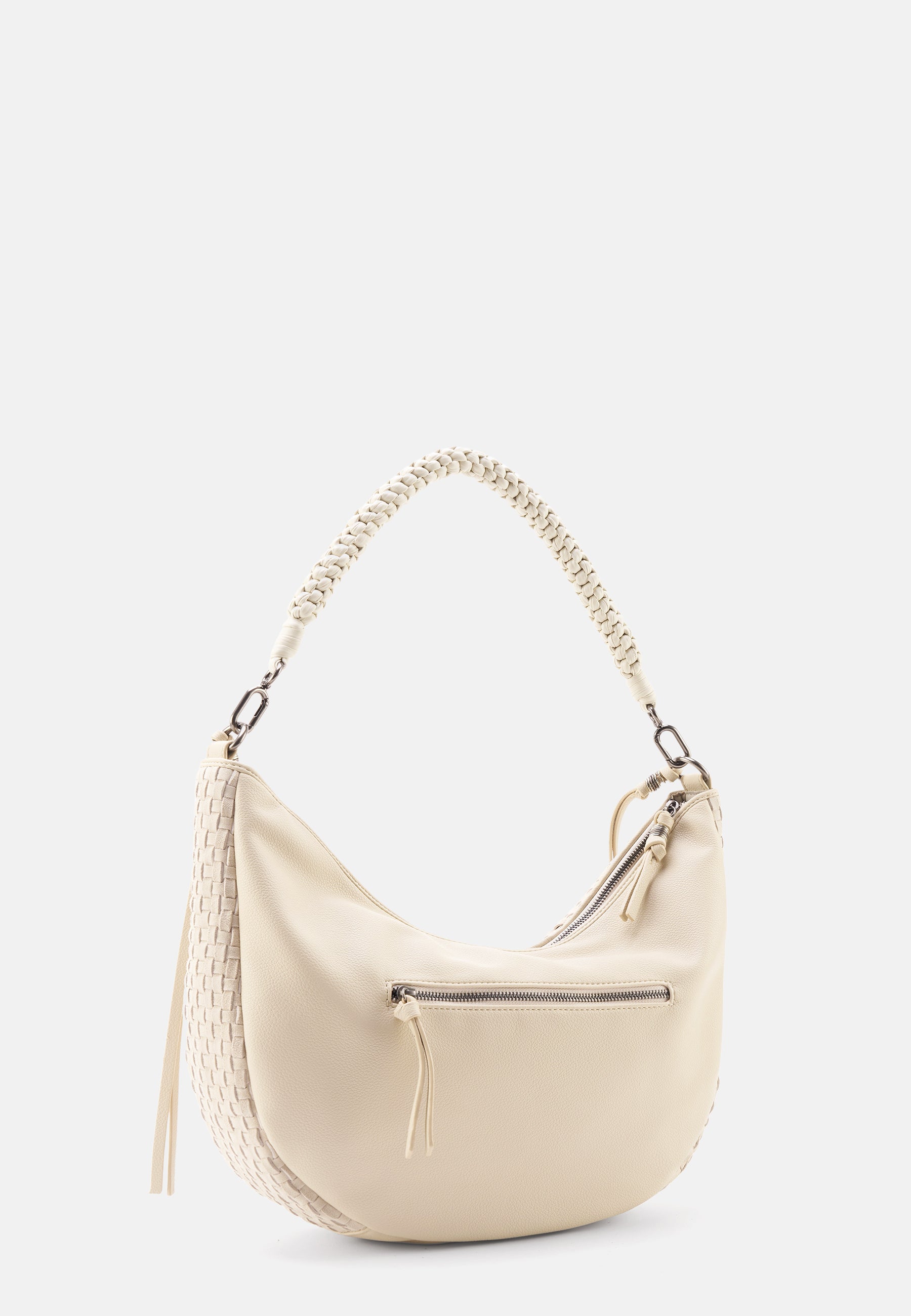 FREDsBRUDER- Handtaschen>Damen>Ledertaschen>Hobo Taschen- Natural Flow Hobo- black / OS-oat milk / OS-caramel / OS