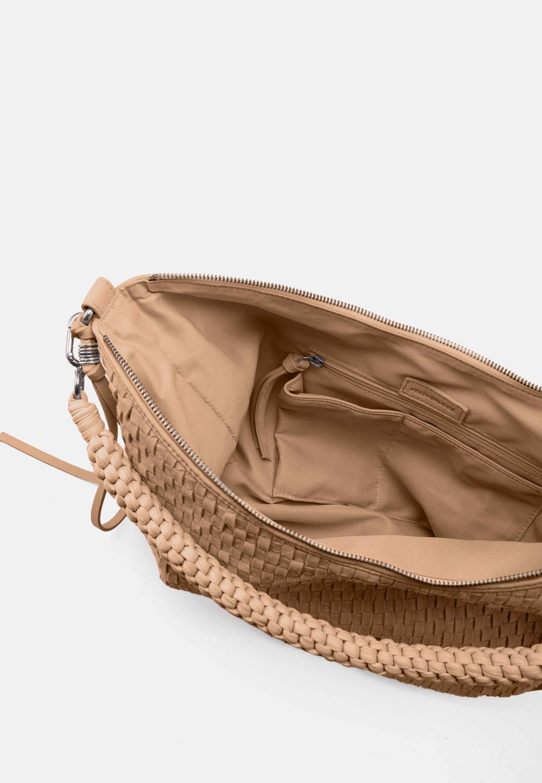 FREDsBRUDER- Handtaschen>Damen>Ledertaschen>Hobo Taschen- Natural Flow Hobo- black / OS-oat milk / OS-caramel / OS