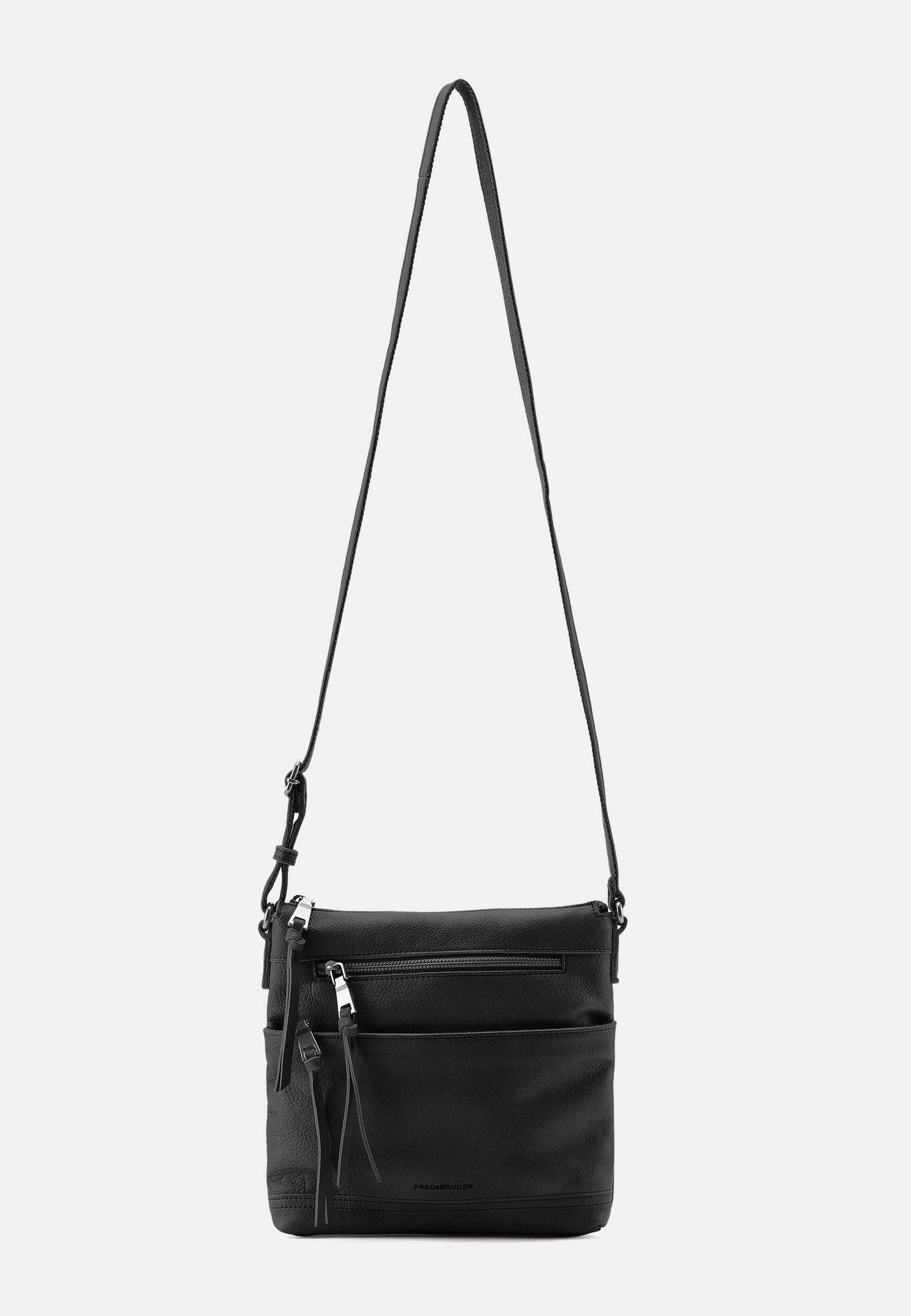 FREDsBRUDER- Handtaschen>Damen>Ledertaschen>Umhängetasche>Tasche mit Reißverschluss- My Old Friend Crossbag With Front Zipper- black / OS-caramel / OS-cactus / OS-sky blue / OS-lavender / OS