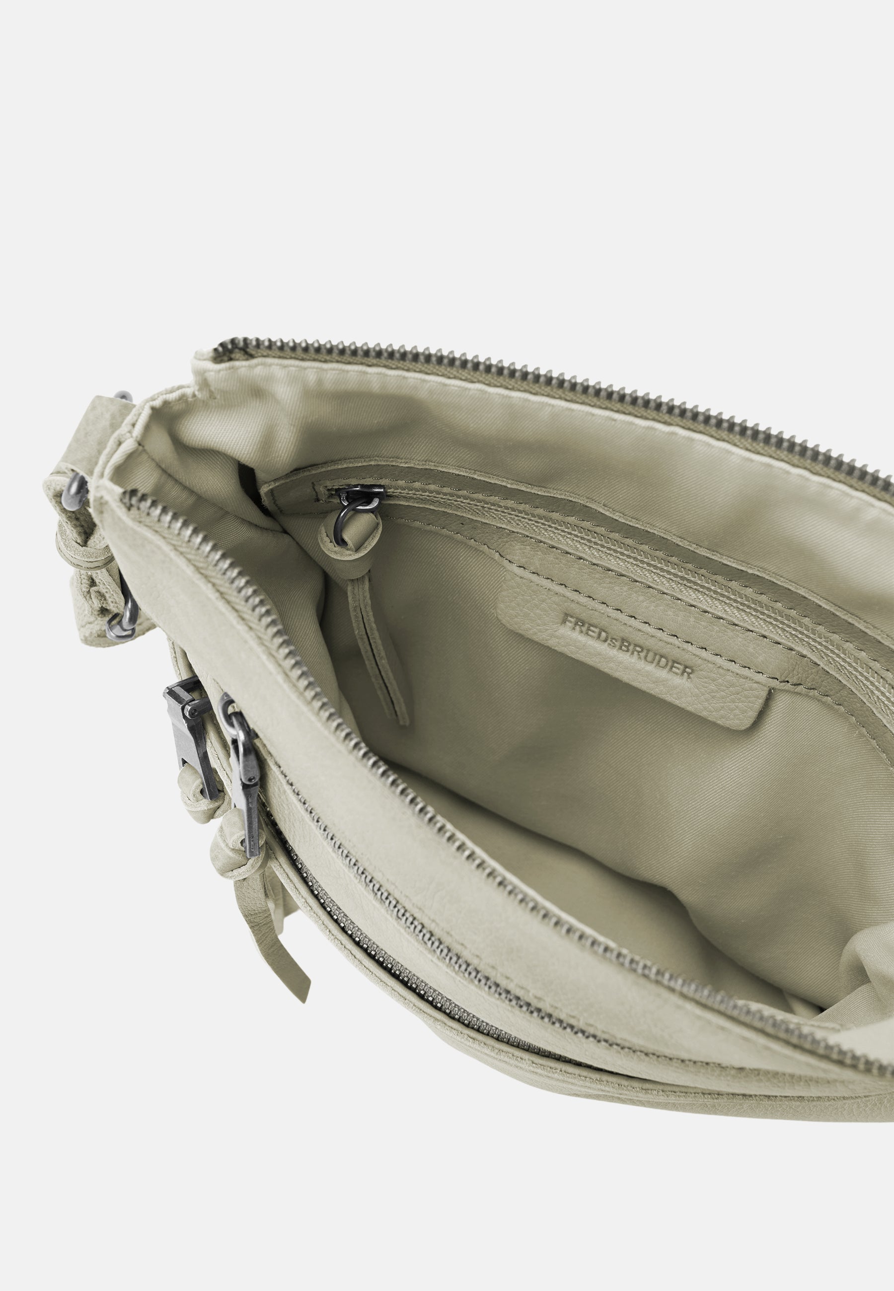 FREDsBRUDER- Handtaschen>Damen>Ledertaschen>Umhängetasche>Tasche mit Reißverschluss- My Old Friend Crossbag With Front Zipper- black / OS-caramel / OS-cactus / OS-sky blue / OS-lavender / OS