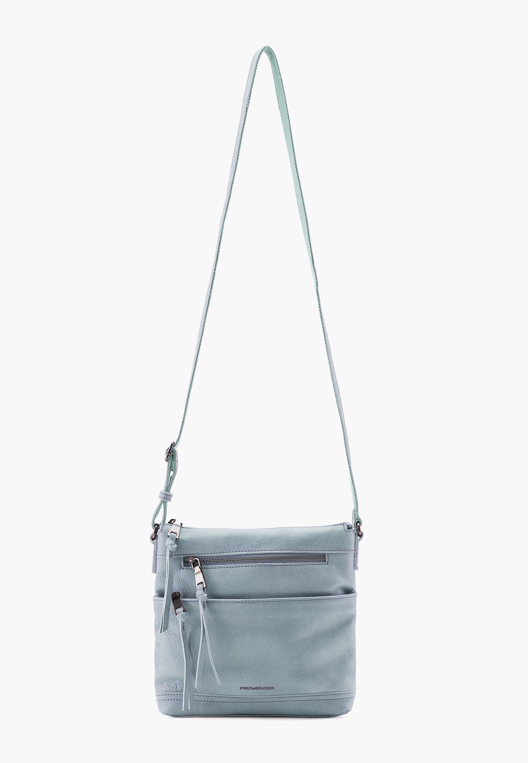 FREDsBRUDER- Handtaschen>Damen>Ledertaschen>Umhängetasche>Tasche mit Reißverschluss- My Old Friend Crossbag With Front Zipper- black / OS-caramel / OS-cactus / OS-sky blue / OS-lavender / OS