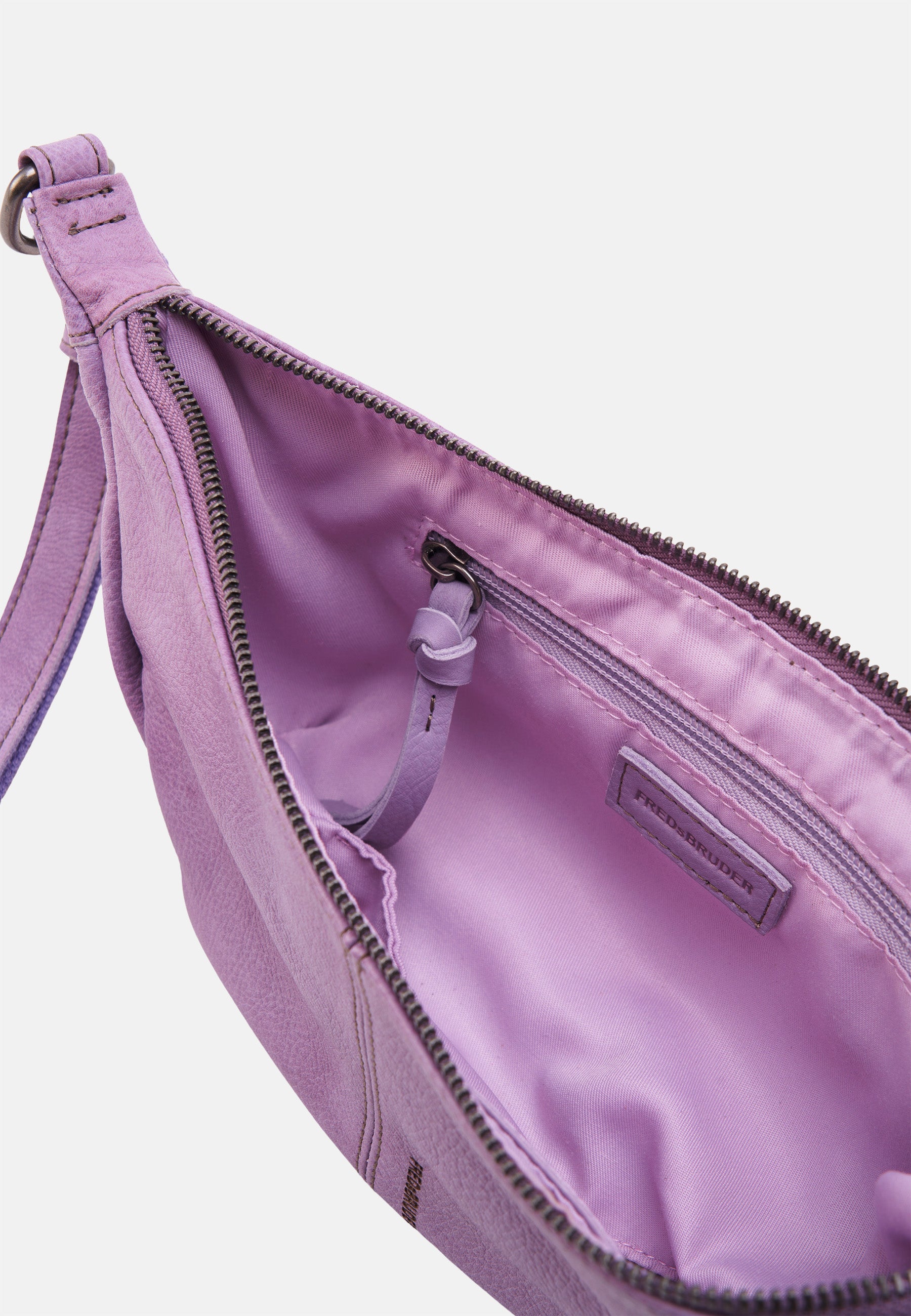 FREDsBRUDER- Handtaschen>>Ledertaschen>Halbmond Taschen Damen- My Old Friend Halfmoon Bag- black / OS-caramel / OS-sky blue / OS-lavender / OS