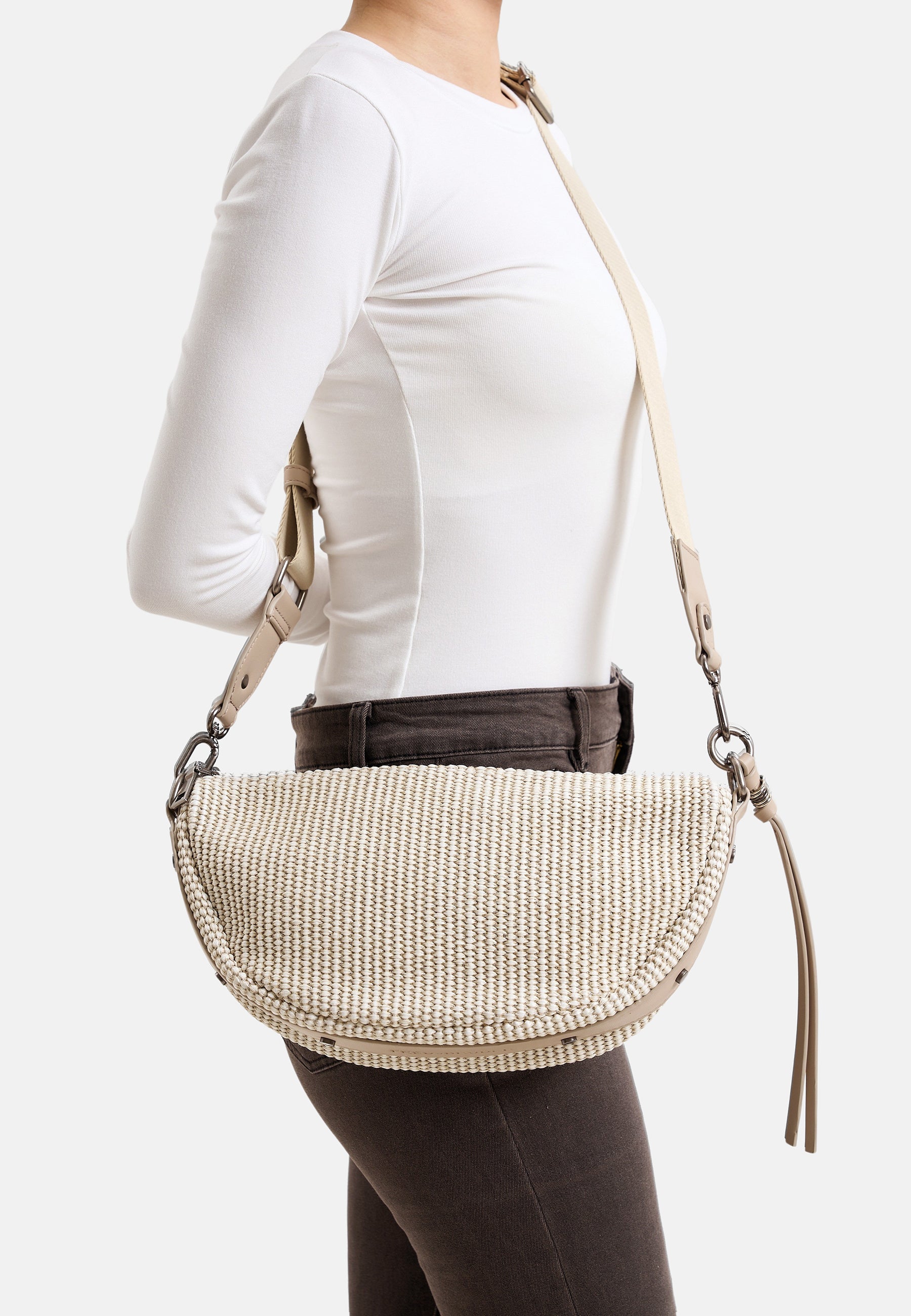 City-Beach-Repeat Halfmoon Bag