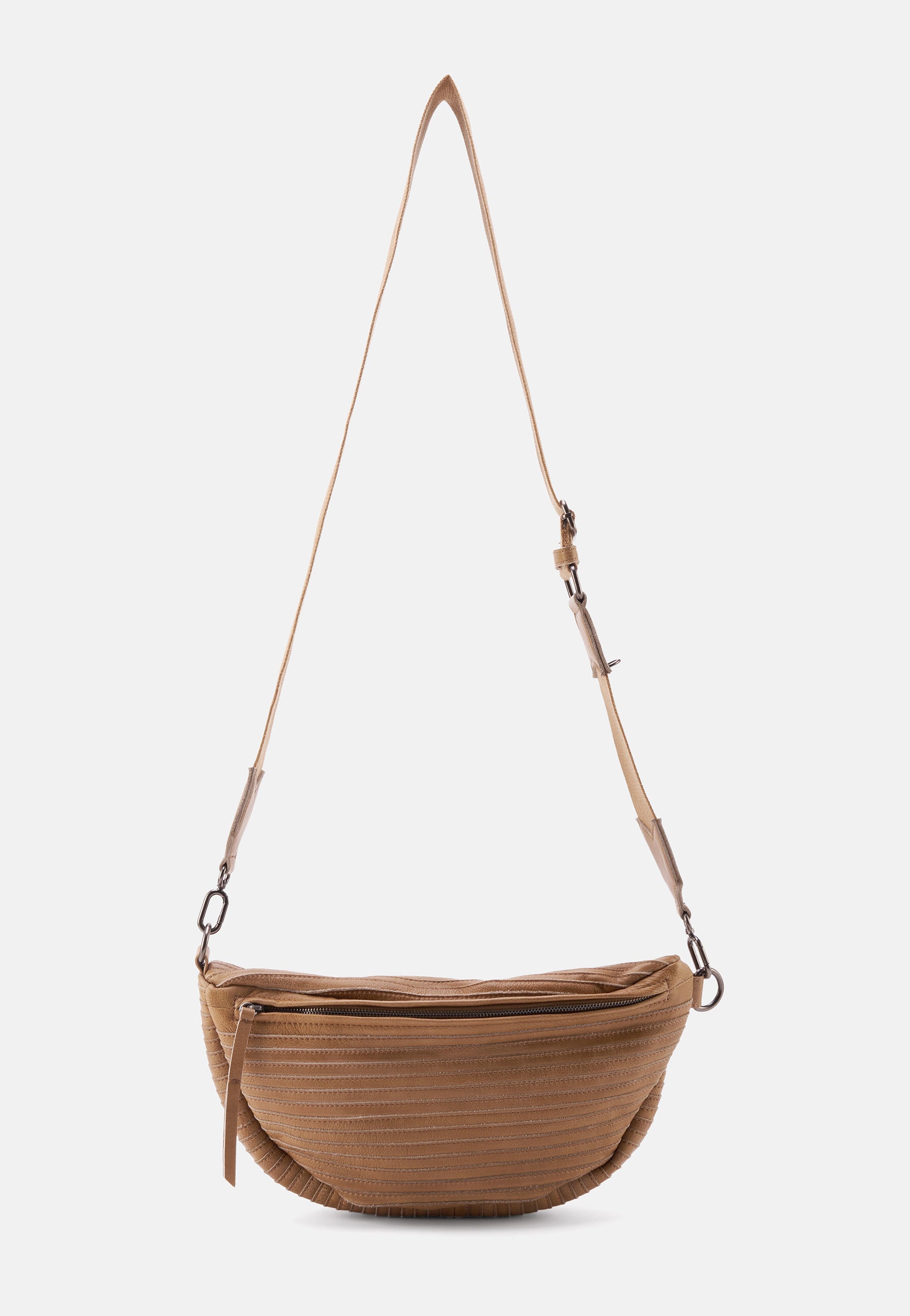 FREDsBRUDER- Handtaschen>Damen>Ledertaschen>Gürteltaschen- Layer Beltbag- black / OS-caramel / OS-dirty stone / OS