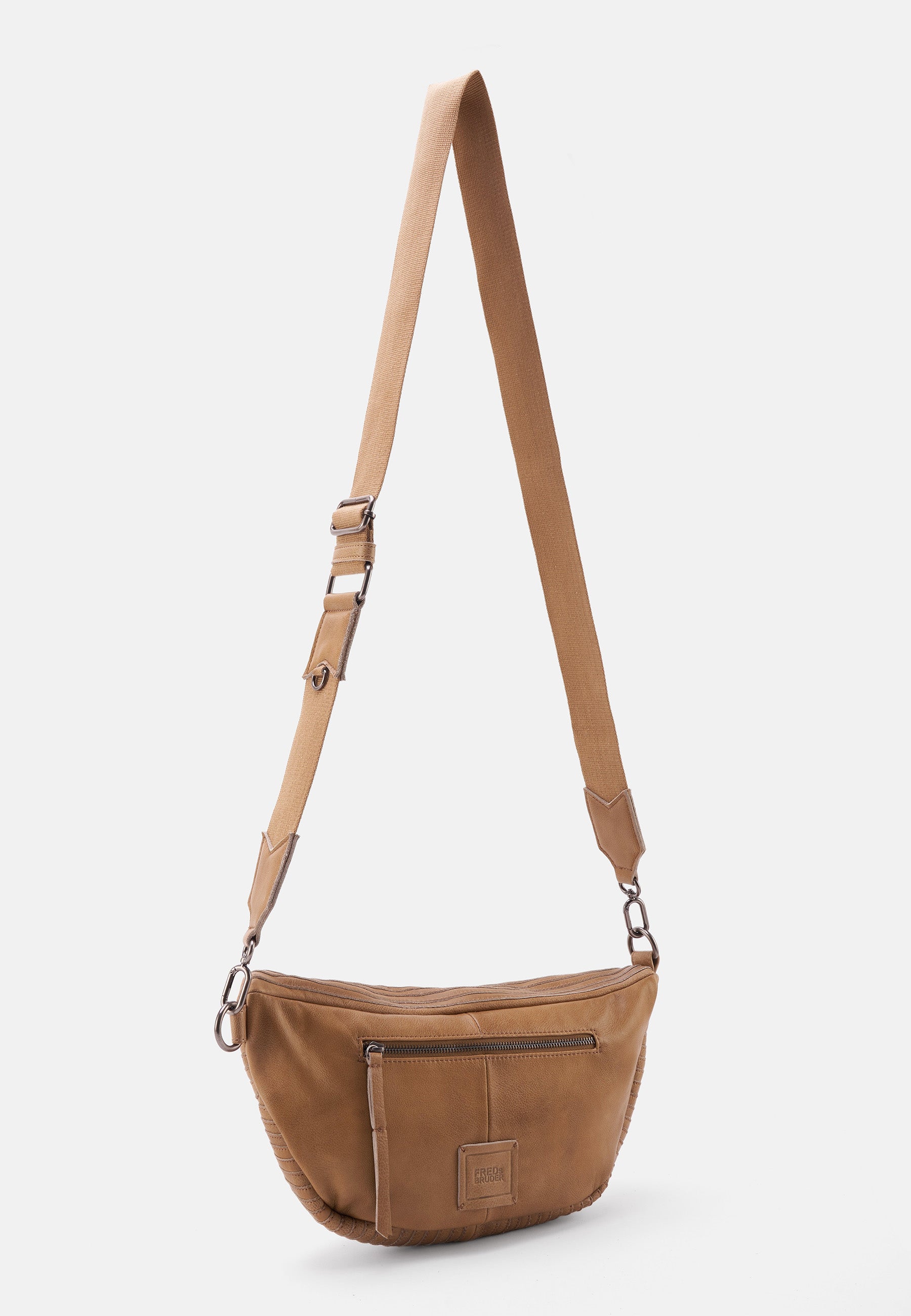 FREDsBRUDER- Handtaschen>Damen>Ledertaschen>Gürteltaschen- Layer Beltbag- black / OS-caramel / OS-dirty stone / OS