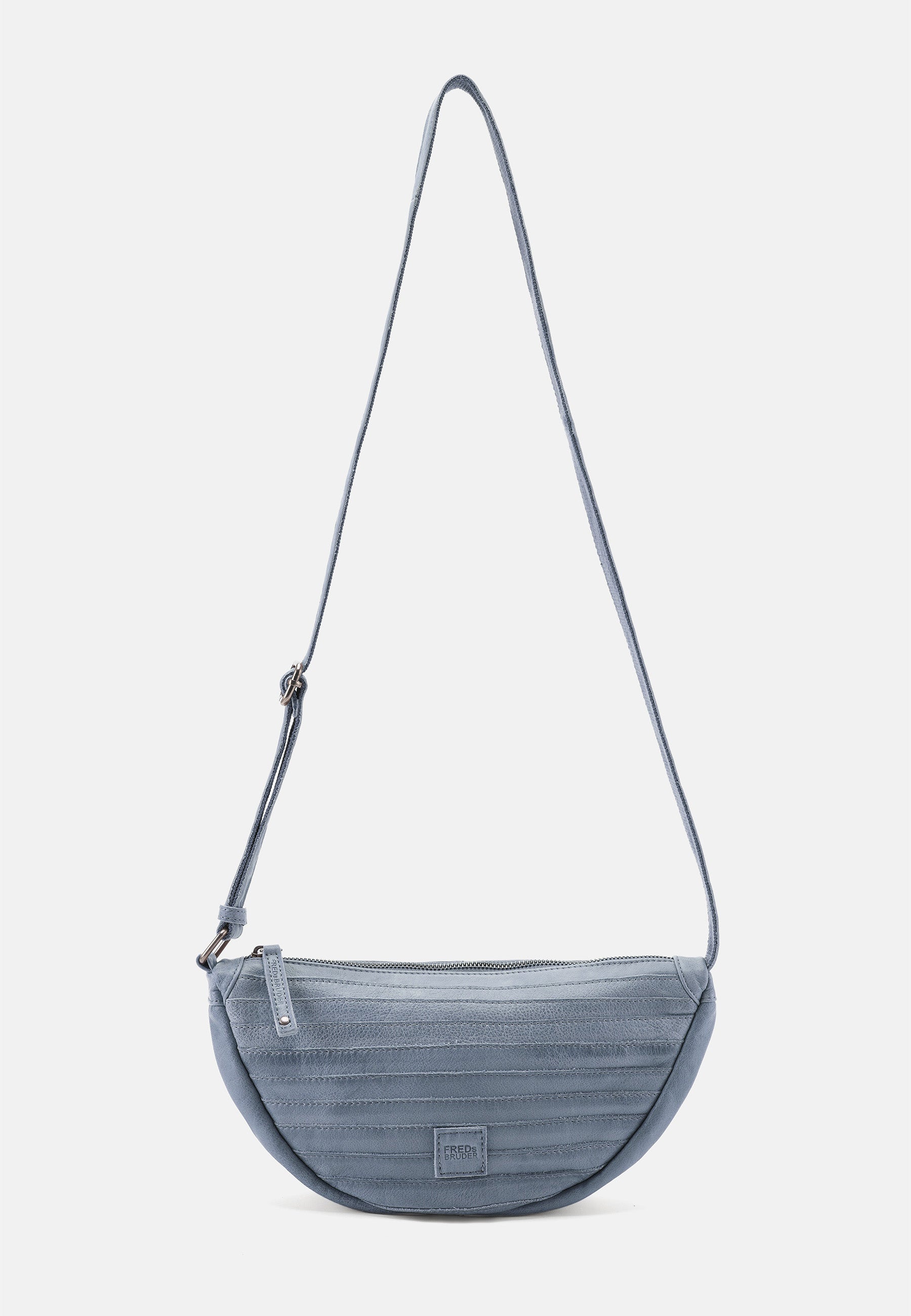 FREDsBRUDER- Handtaschen>Damen>Ledertaschen>Halbmond Tasche- Layer Halfmoon Bag- caramel / OS-sky blue / OS