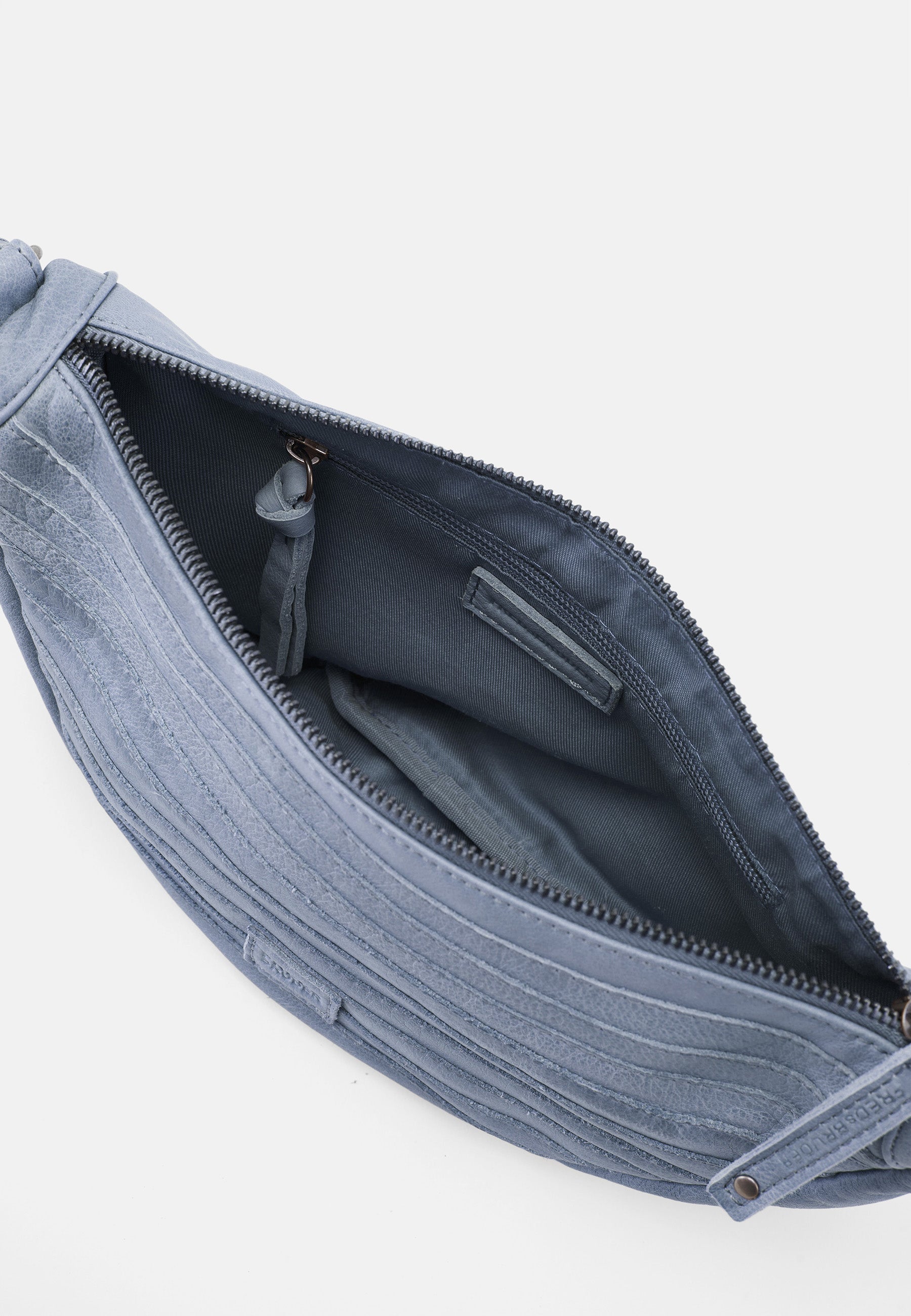FREDsBRUDER- Handtaschen>Damen>Ledertaschen>Halbmond Tasche- Layer Halfmoon Bag- caramel / OS-sky blue / OS