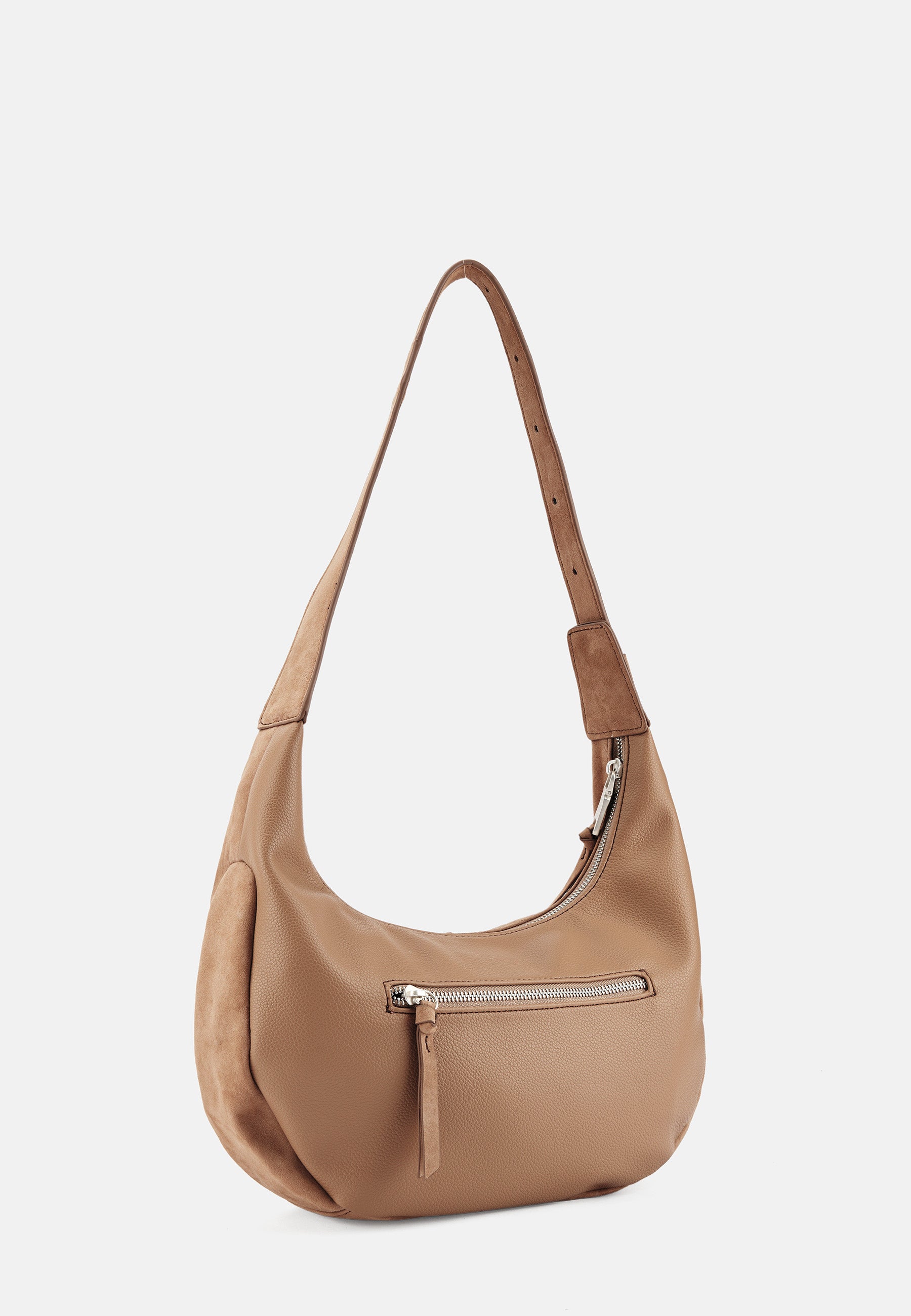 FREDsBRUDER- Handtaschen>Damen>Ledertaschen>Halbrunde Hobo Tasche- Best to Come Round Hobo- soft caramel / OS-powder taupe / OS