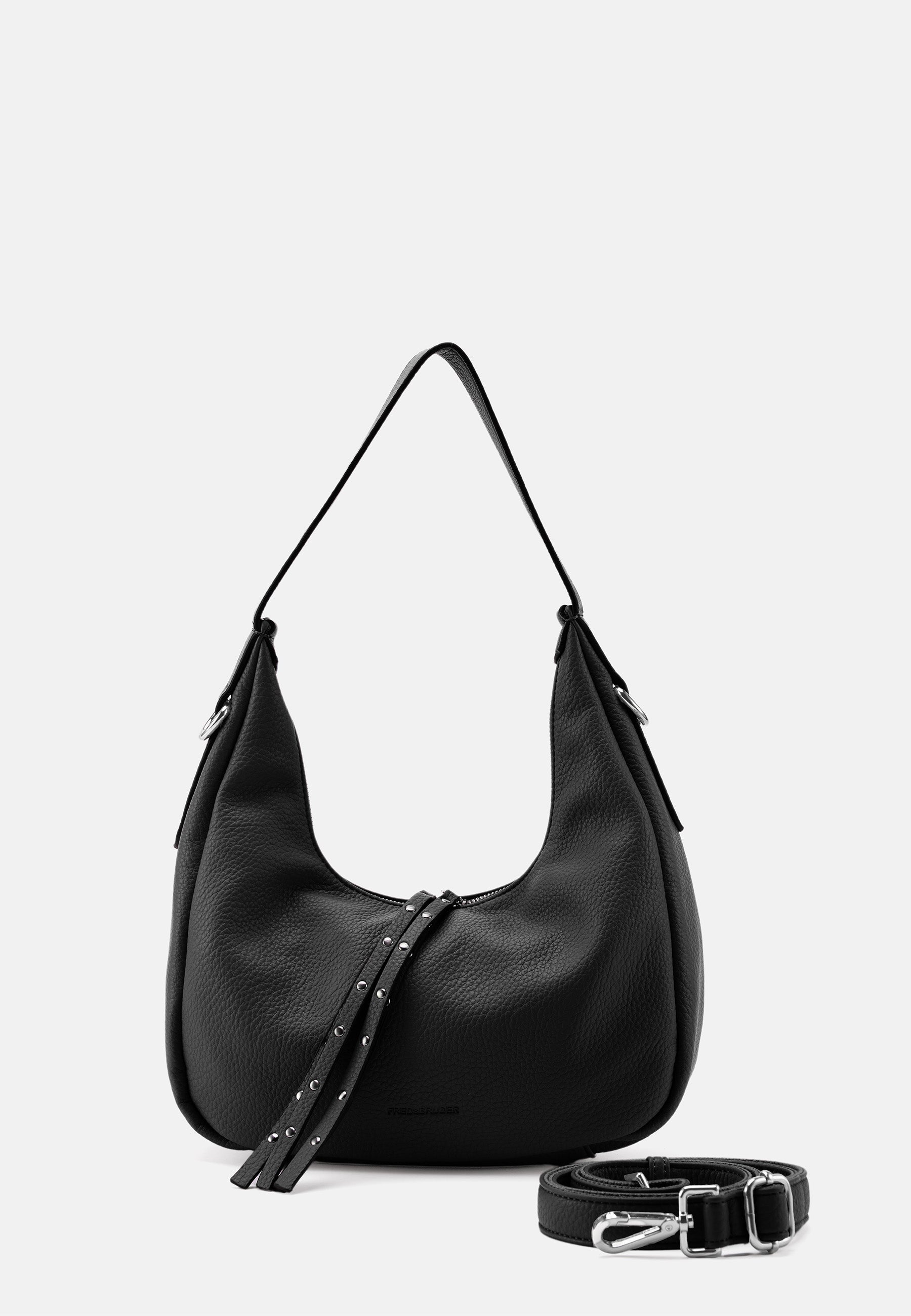 FREDsBRUDER- Handtaschen>Damen>Ledertaschen>Hobo Taschen- Feel Wild Midi Hobo- black / OS-soft toffee / OS-stone / OS