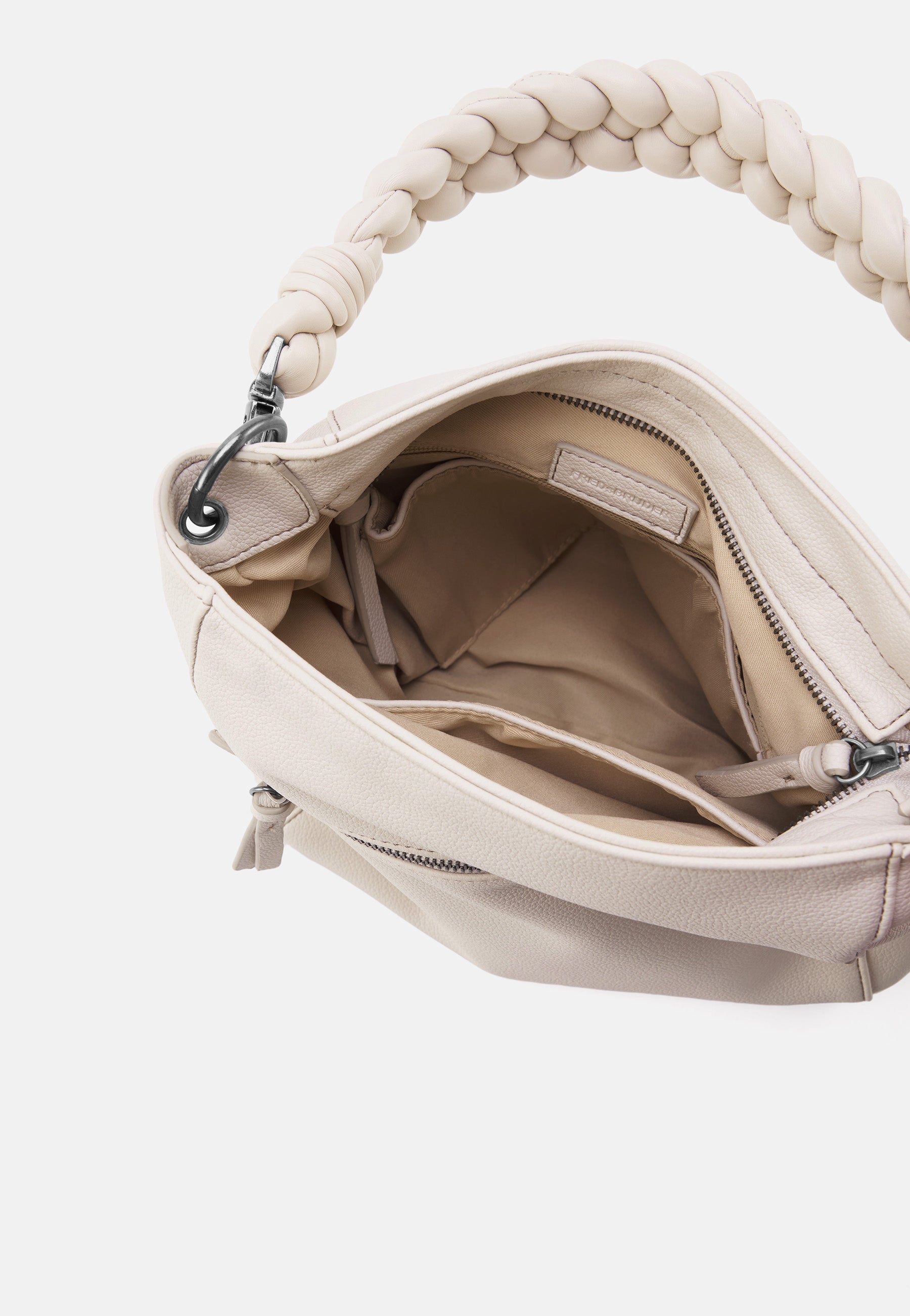 FREDsBRUDER- Handtaschen>Damen>Ledertaschen>Hobo Taschen- Good Vibes Only Midi Hobo- black / OS-oat milk / OS