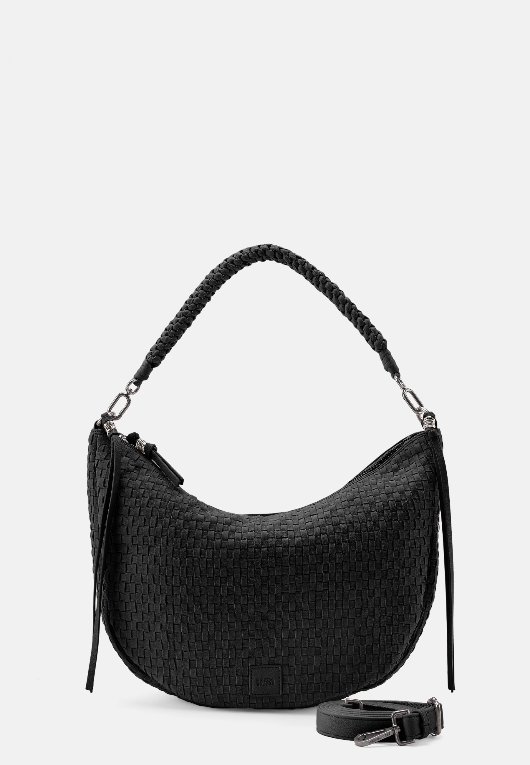 FREDsBRUDER- Handtaschen>Damen>Ledertaschen>Hobo Taschen- Natural Flow Hobo- black / OS-oat milk / OS-caramel / OS