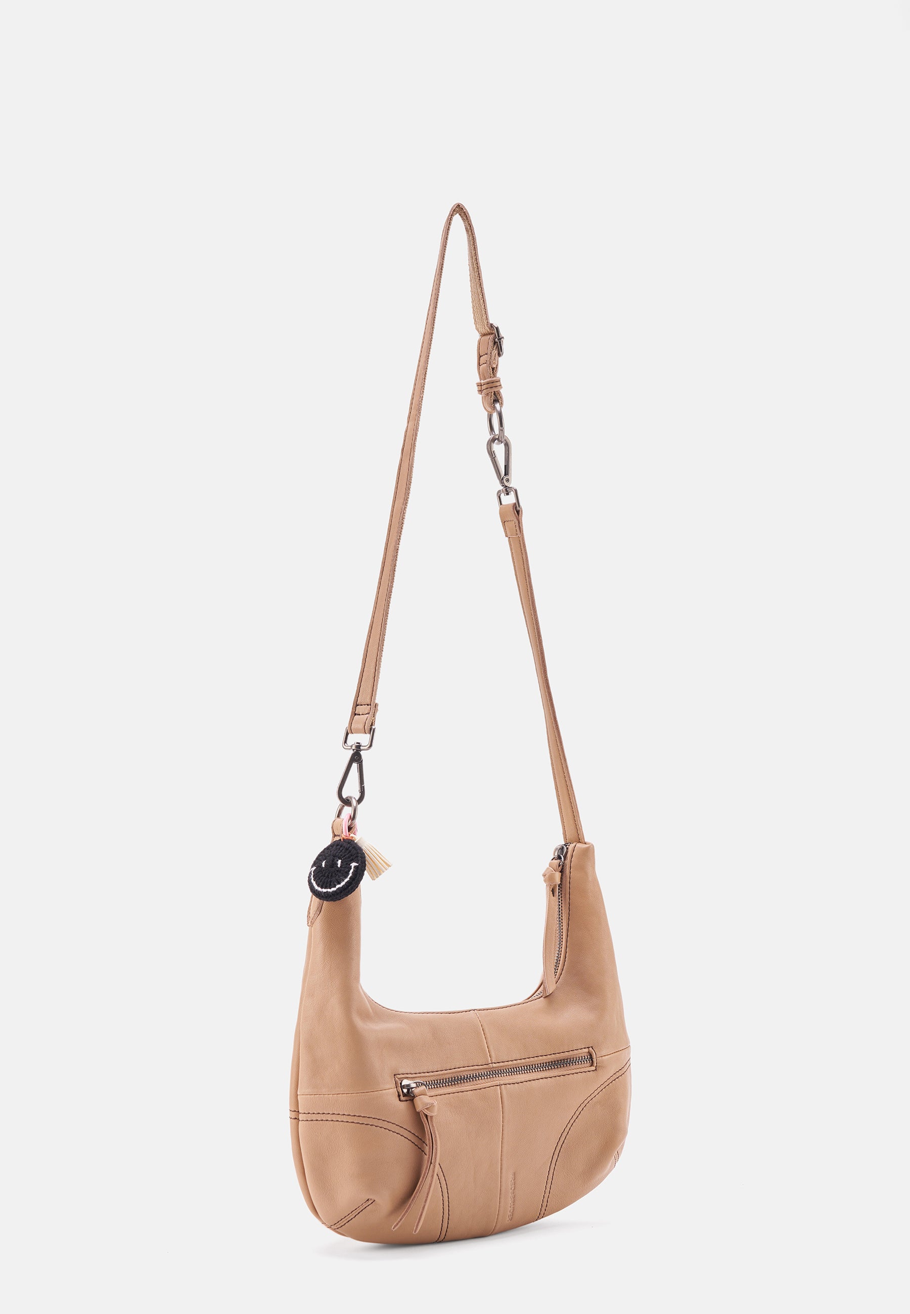 FREDsBRUDER- Handtaschen>Damen>Ledertaschen>Hobo Taschen- Take a Smile Midi Hobo- black / OS-milk coffee / OS-marshmallow / OS-chai latte / OS